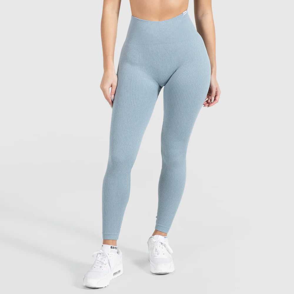 Kompression Leggings Amaze Ripp Grey Melange