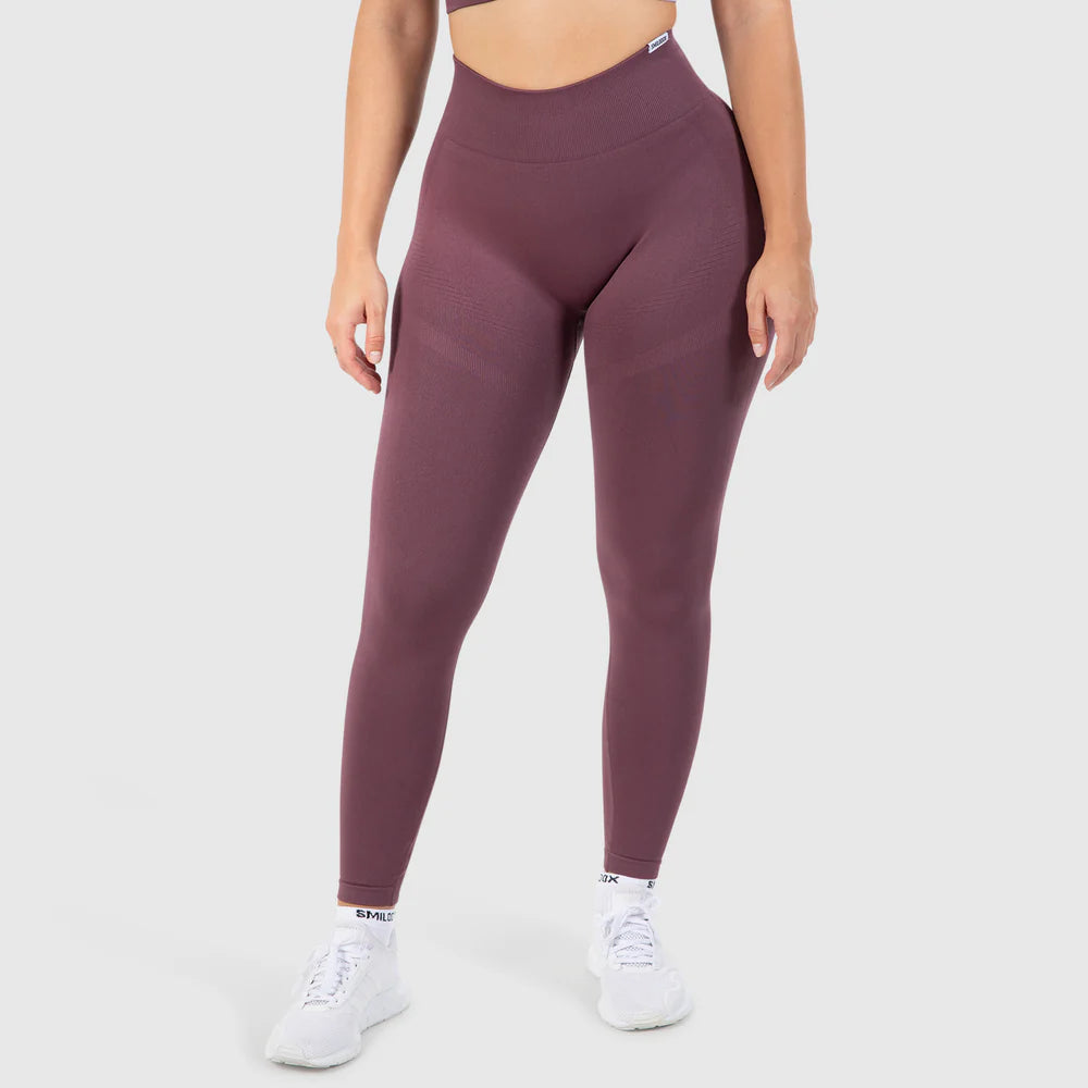 Leggings Solid Scrunch Dark Purple