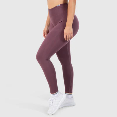 Leggings Solid Scrunch Dark Purple