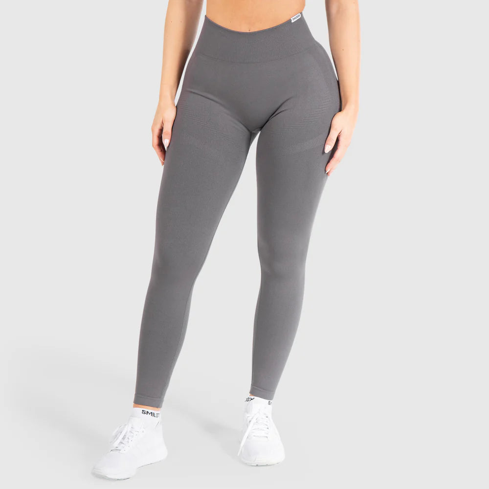 Leggings Solid Scrunch Anthracite