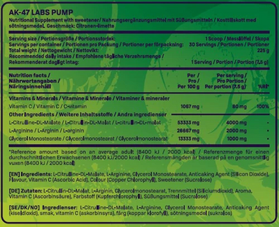 AK-47 Labs Pump - 225g