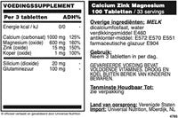 Universal Calcium Zinc Magnesium - 100 tabs