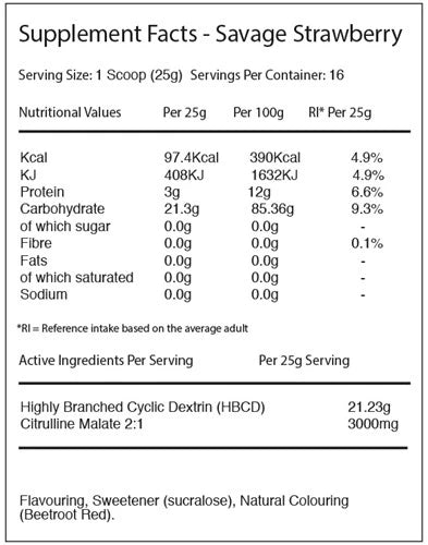 Warrior Cyclic Dextrin - 400g