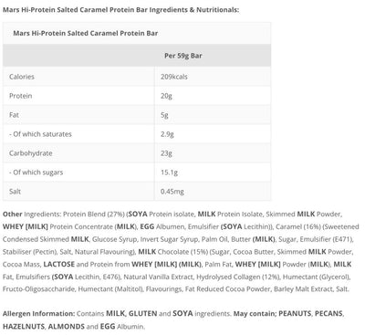 Mars Protein Bar - 12x59gr