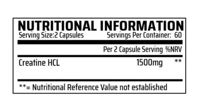 CHEMICAL WARFARE CW CRE-HCL 120 capsules