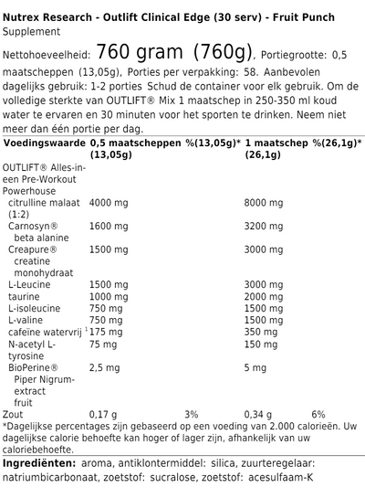 Outlift Clinical Edge (30 serv)