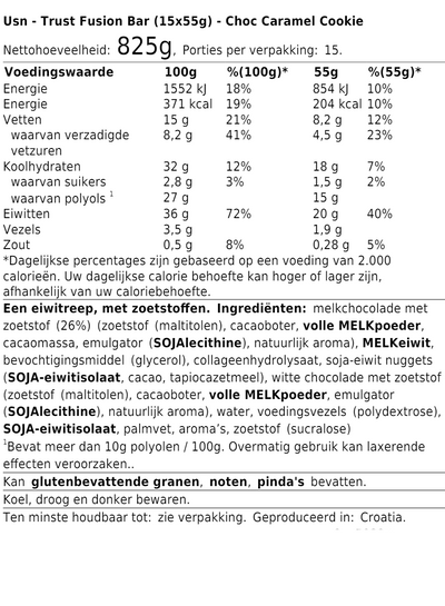 Trust Fusion Bar (15x55g)