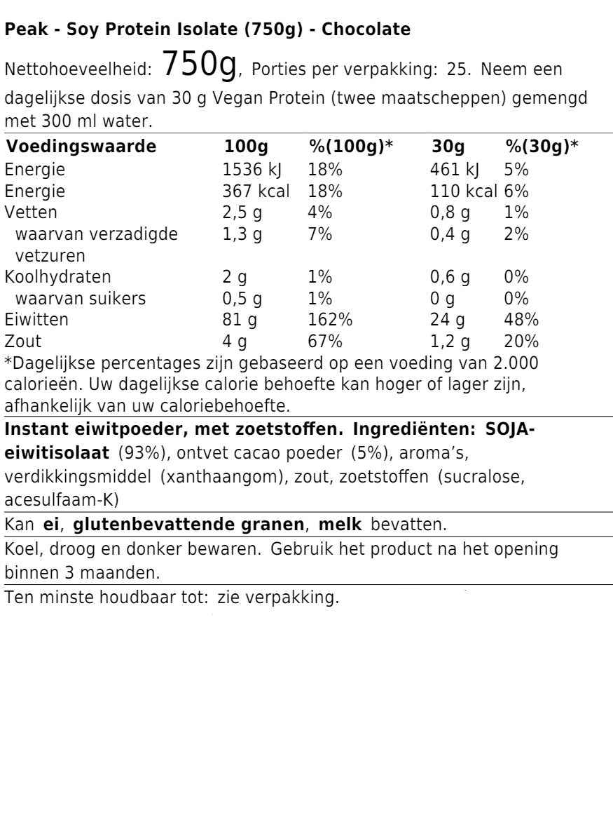 Soy Protein Isolate (750g)