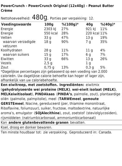 PowerCrunch Original (12x40g)