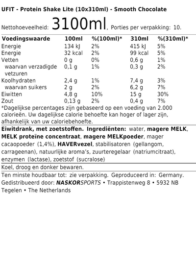 Protein Shake Lite (10x310ml)
