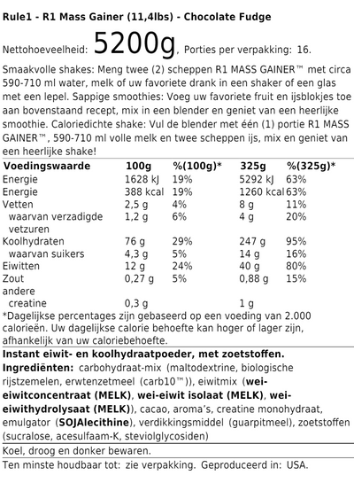 R1 Mass Gainer (11,4lbs)