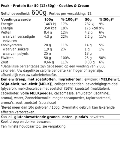 Protein Bar 50 (12x50g)