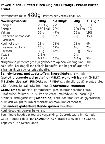PowerCrunch Original (12x40g)