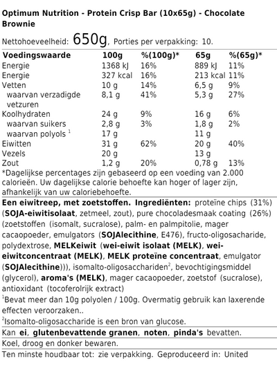 Protein Crisp Bar (10x65g)