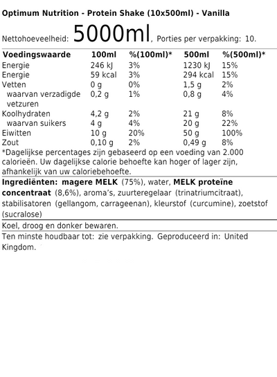 Protein Shake (10x500ml)