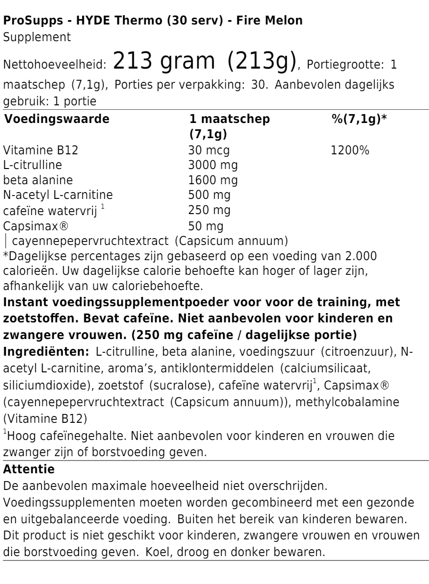 HYDE Thermo (30 serv)