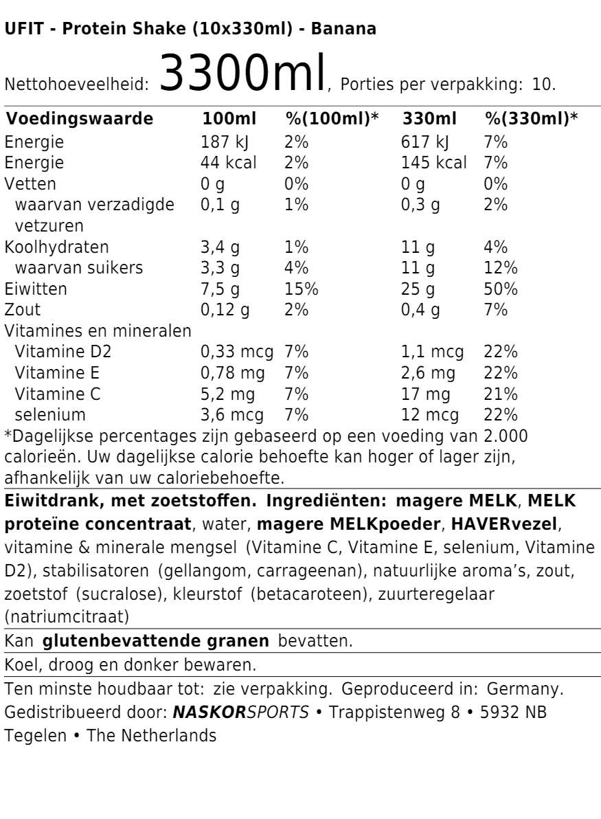 Protein Shake (10x330ml)