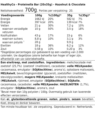 Proteinella Bar (20x35g)