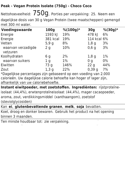 Vegan Protein Isolate (750g)