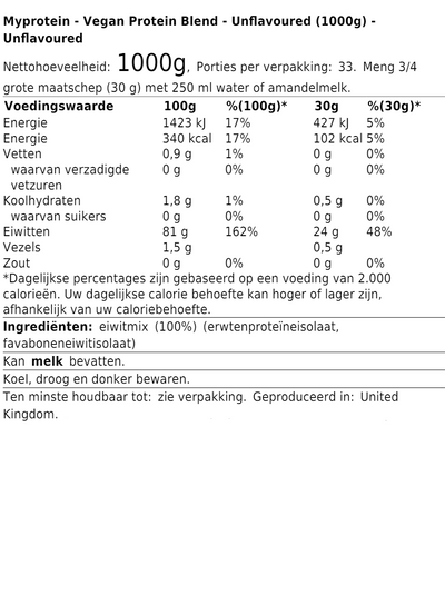 Vegan Protein Blend (1000g)