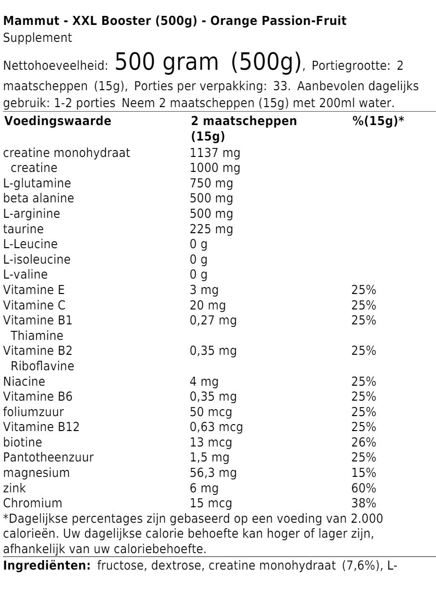 XXL Booster (500g)