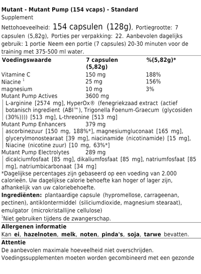 Mutant Pump (154 vcaps)