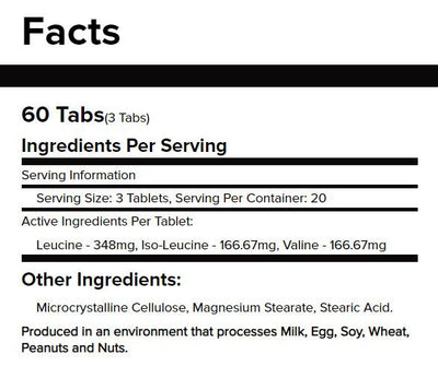 Warrior BCAA 2:1:1 60 tabs